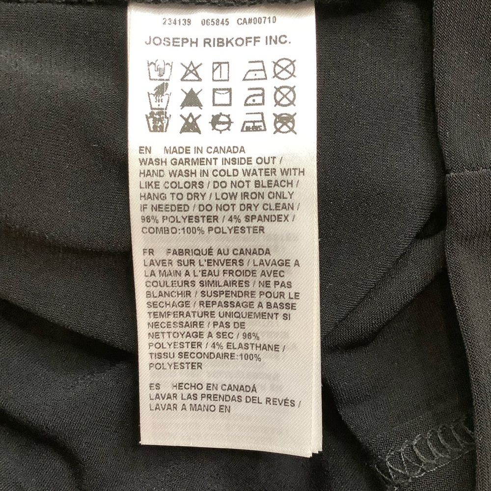 JOSEPH RIBKOFF Metallic Black Silver Pantsuit Two Piece Matching Set 8 NWT - Picture 10 of 16